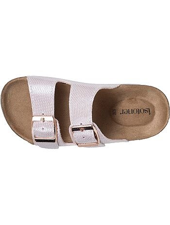 Sandali doppio cinturino, suola comoda e leggera, sandalo da spiaggia, sandalo da isotoner