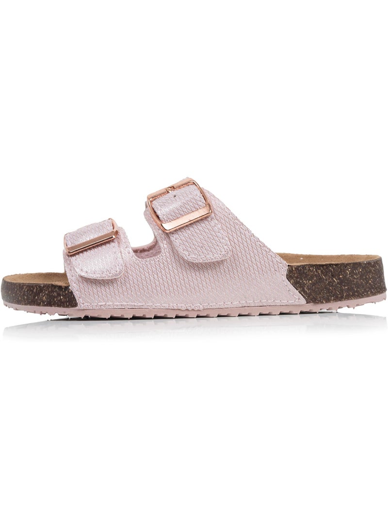 Sandali doppio cinturino, suola comoda e leggera, sandalo da spiaggia, sandalo da isotoner Rosa - Kiabi