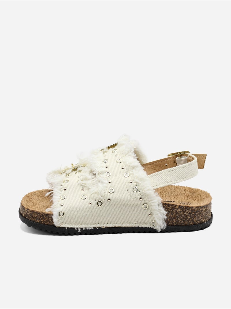 Sandali in denim Beige - Kiabi