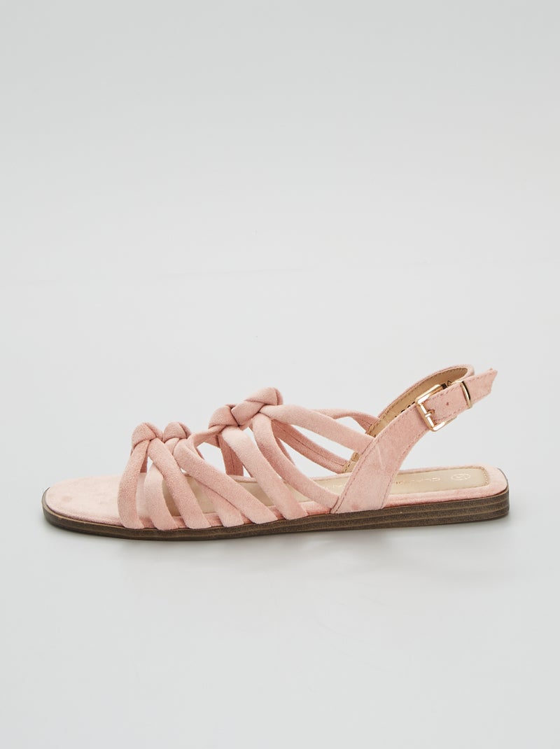 Sandali in finto camoscio BEIGE - Kiabi