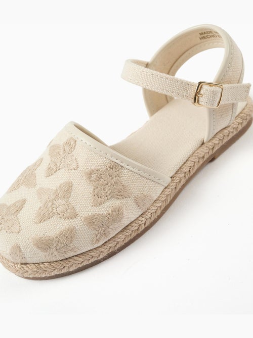 Sandali in juta in canvas con cinturino con fibbia - Kiabi