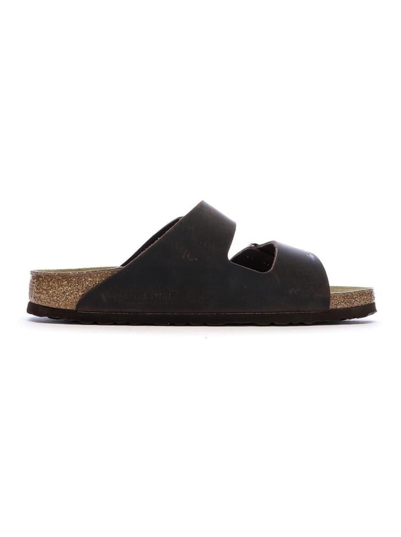 Sandali in pelle Birkenstock Arizona Marrone - Kiabi
