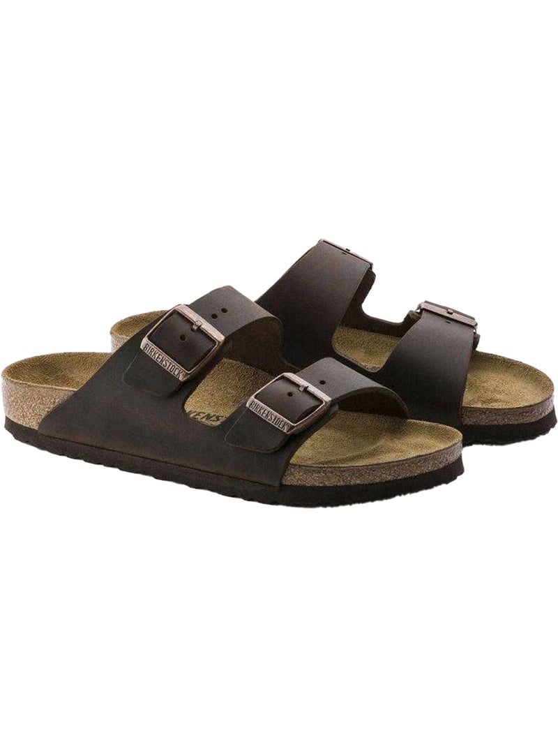 Sandali in pelle Birkenstock Arizona Marrone - Kiabi