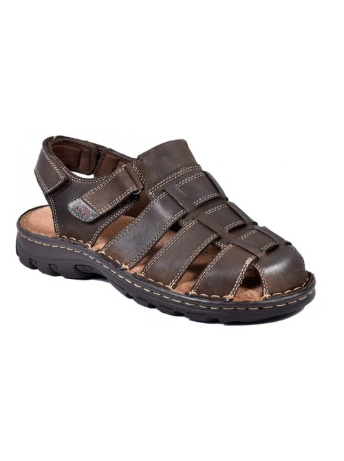Sandali in pelle con velcro - Kiabi