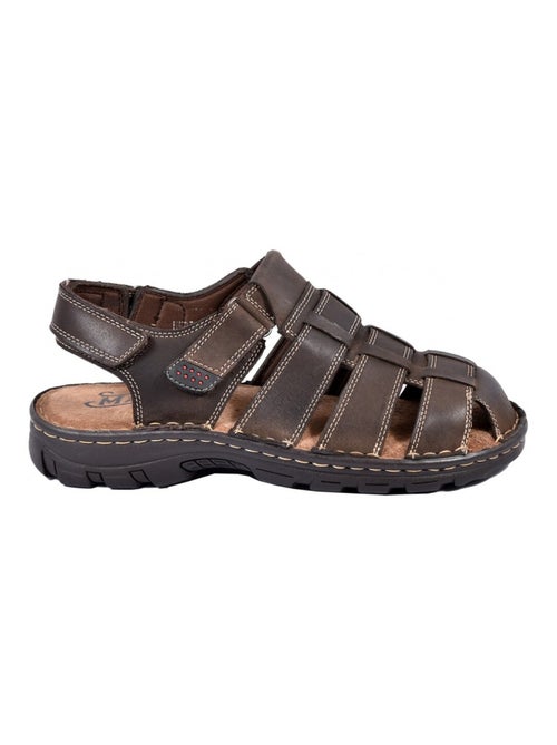 Sandali in pelle con velcro - Kiabi
