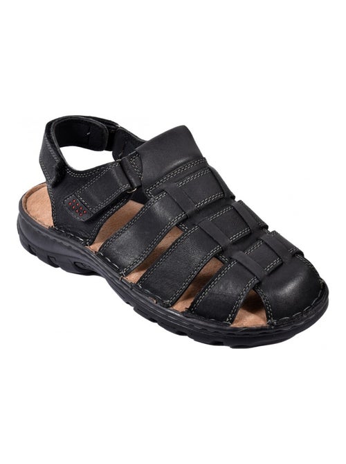 Sandali in pelle con velcro - Kiabi