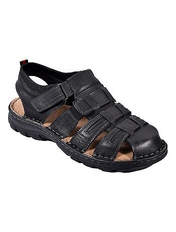 Sandali in pelle con velcro