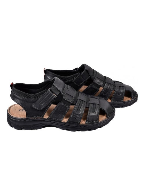 Sandali in pelle con velcro - Kiabi