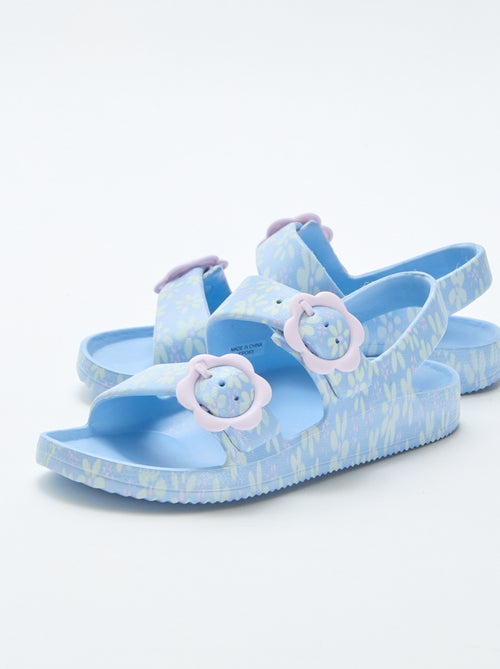 Sandali in plastica con motivo floreale - Kiabi