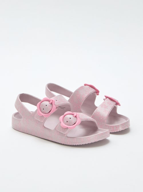 Sandali in plastica con motivo floreale - Kiabi
