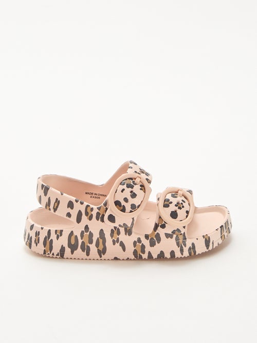 Sandali in plastica leopardati - Kiabi