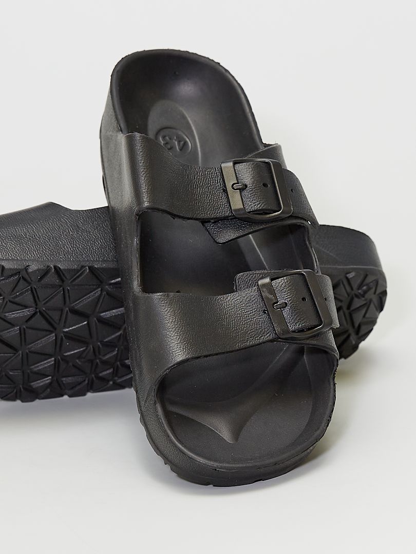Sandali in plastica nero - Kiabi