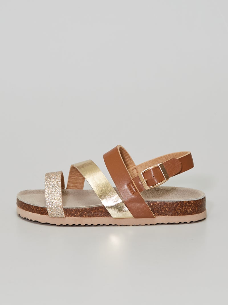 Sandali in similpelle BEIGE - Kiabi
