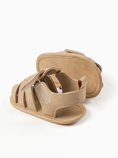 Sandali in suedette con cinghia con chiusura a strappo - Kiabi