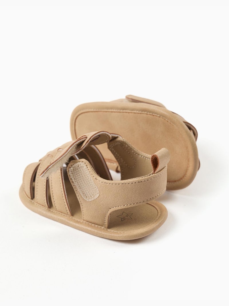 Sandali in suedette con cinghia con chiusura a strappo Multicolore - Kiabi