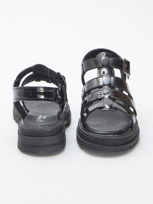 Sandali in vernice con tacco - Kiabi