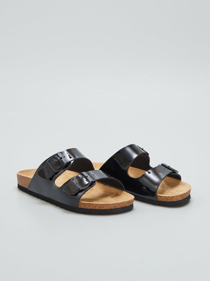 Sandali in vernice NERO - Kiabi