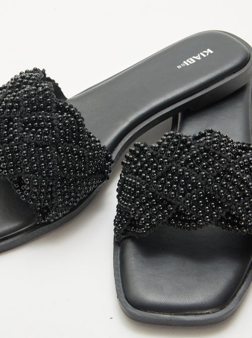 Sandali intrecciati con perle - Kiabi