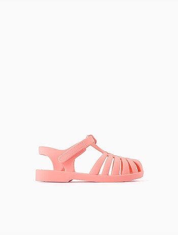 Sandali jelly in gomma con chiusura a strappo