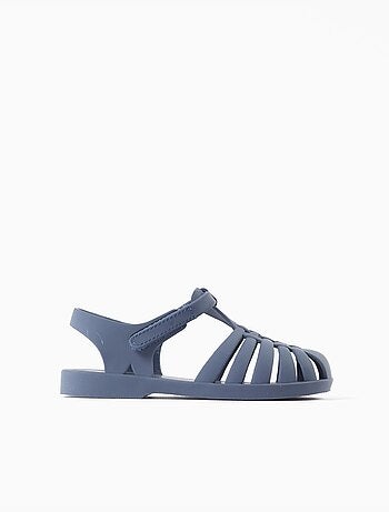 Sandali jelly in gomma con chiusura a strappo