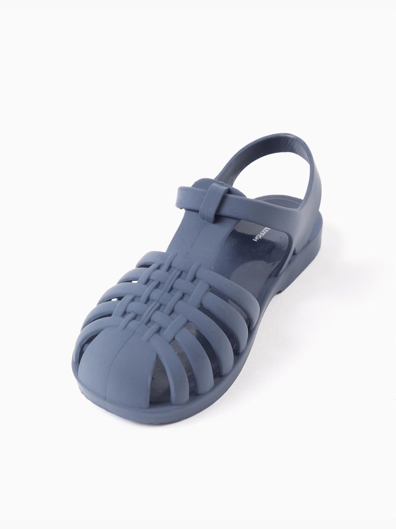 Sandali jelly in gomma con chiusura a strappo Blu Blu - Kiabi