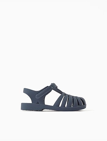 Sandali jelly in gomma con chiusura a strappo