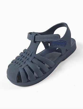 Sandali jelly in gomma con chiusura a strappo