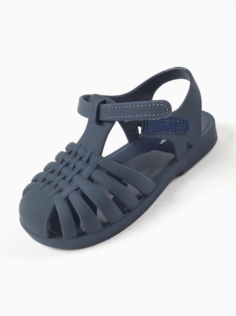 Sandali jelly in gomma con chiusura a strappo Blu Blu - Kiabi