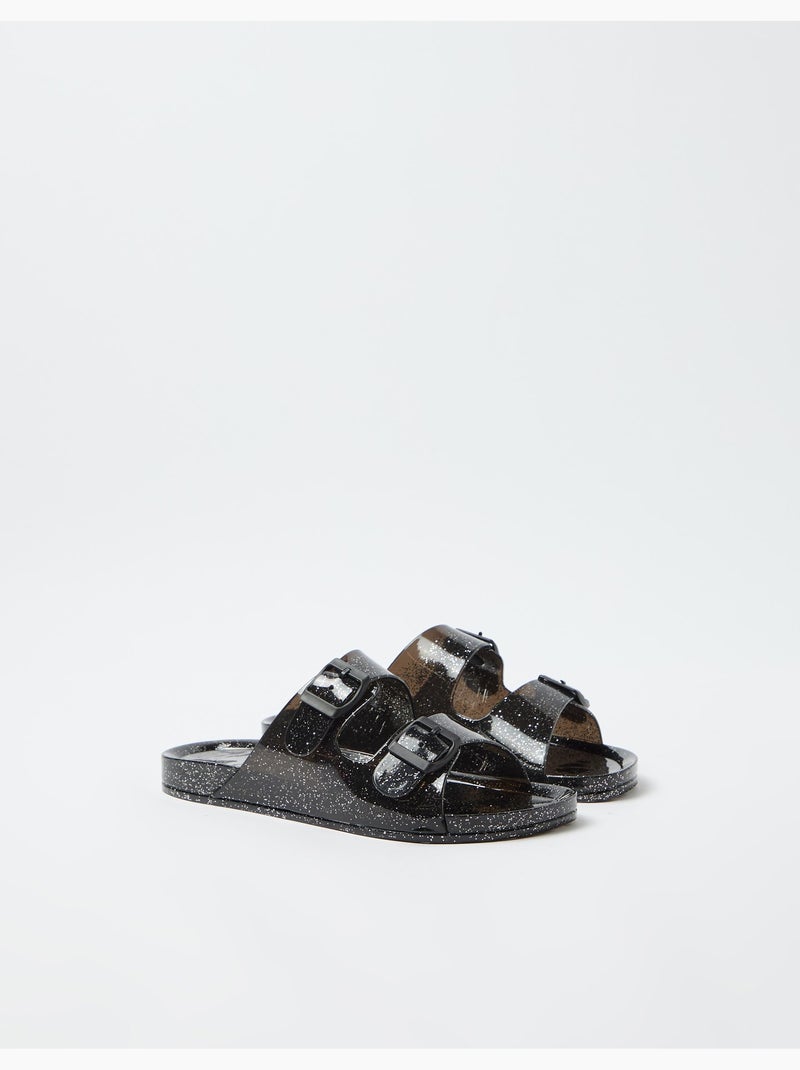 Sandali lucidi, MO Fashion Nero - Kiabi
