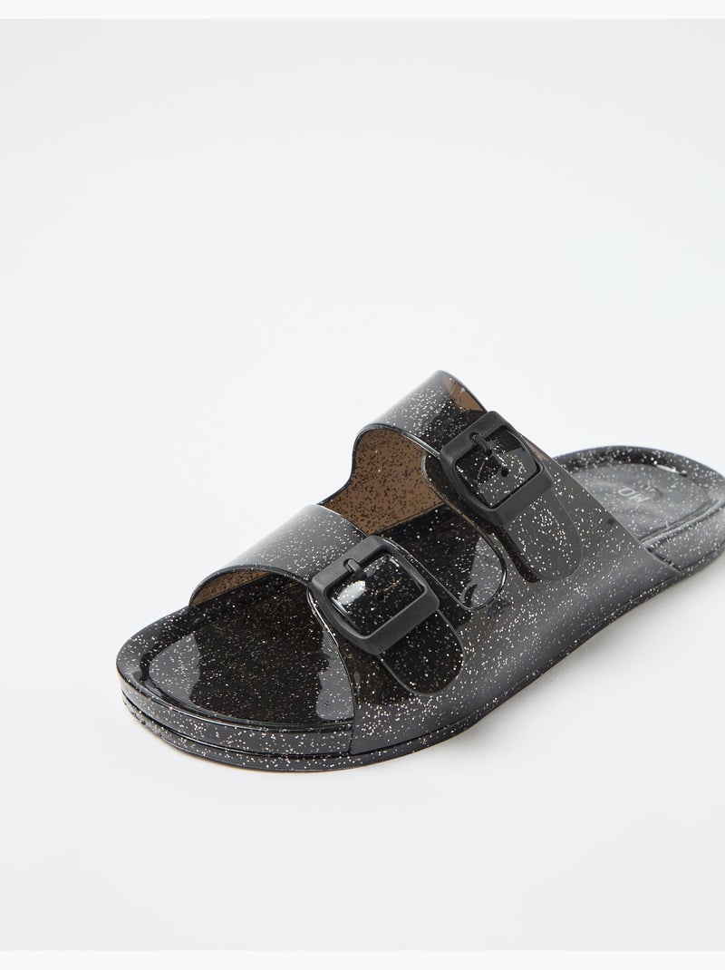 Sandali lucidi, MO Fashion Nero - Kiabi