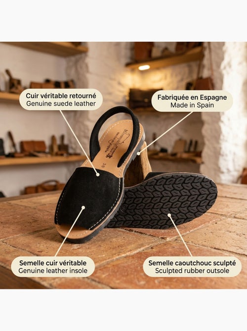 Sandali Menorquines Pelle Vera Spagna OZABI - Kiabi Sandali Menorquines Pelle Vera Spagna OZABI - Kiabi