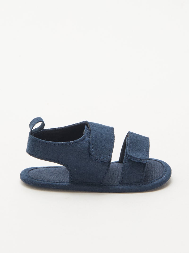 Sandali morbidi con due fascette Blu - Kiabi