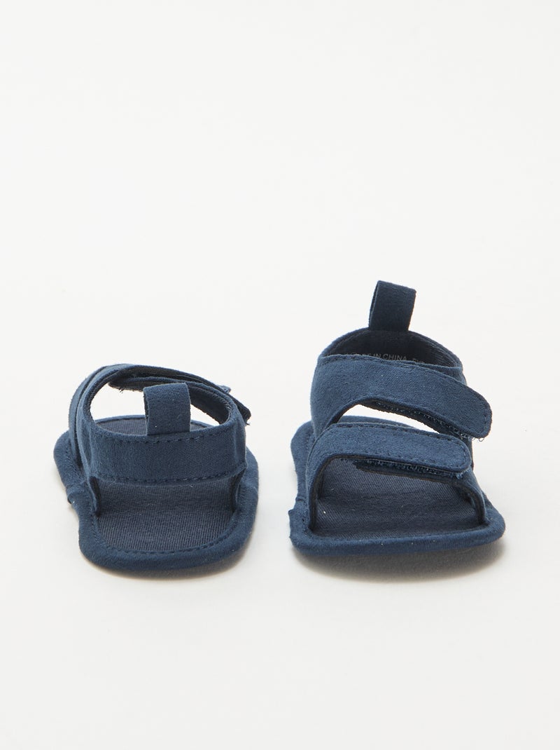 Sandali morbidi con due fascette Blu - Kiabi