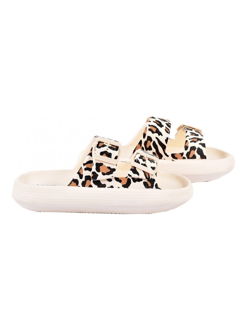 Sandali Mules EVA Fibbia Ecru - Kiabi