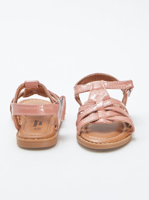 Sandali multi-cinturino effetto vernice - Kiabi