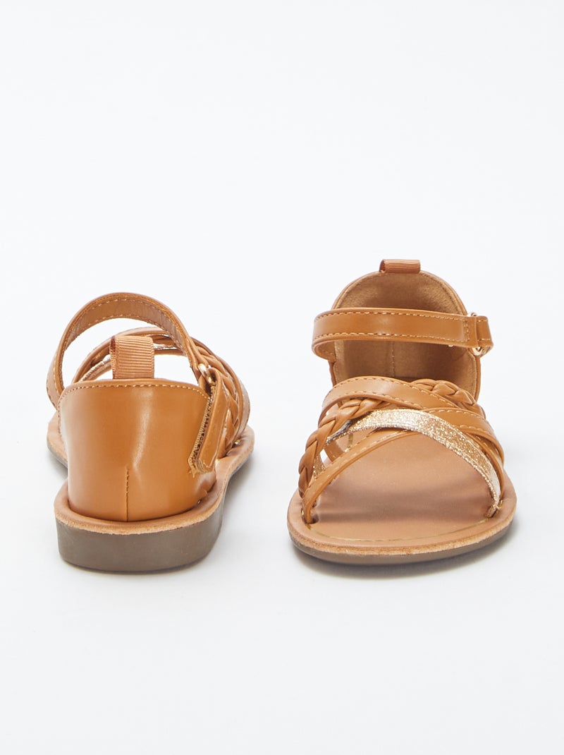 Sandali multi-cinturino GIALLO - Kiabi