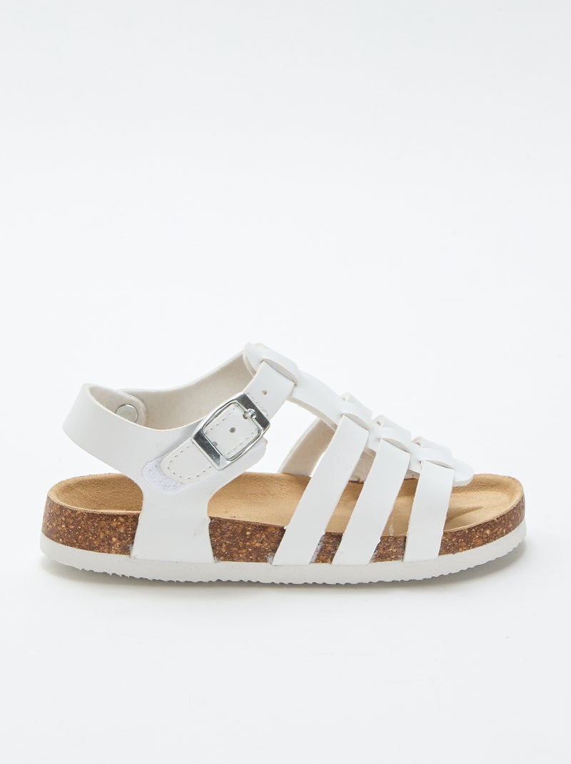Sandali multi fascette Bianco - Kiabi