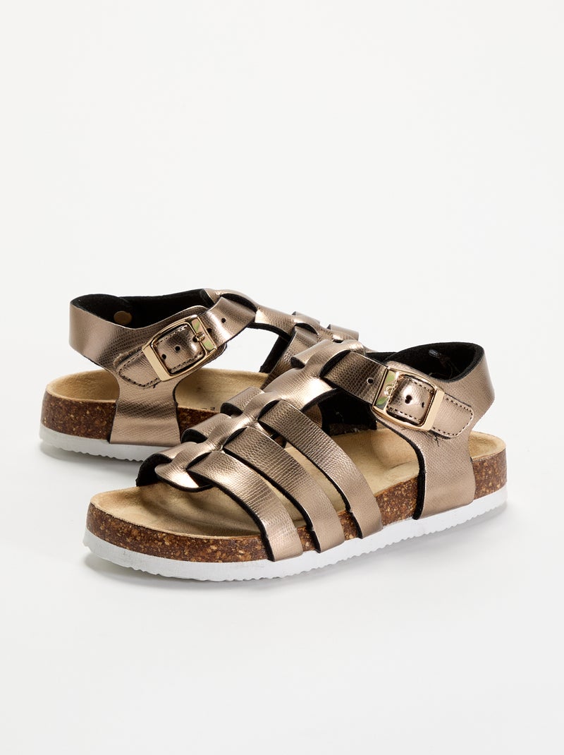 Sandali multi fascette Giallo - Kiabi
