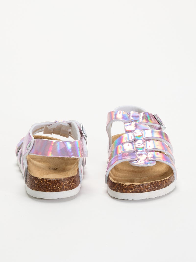 Sandali multi fascette Rosa - Kiabi