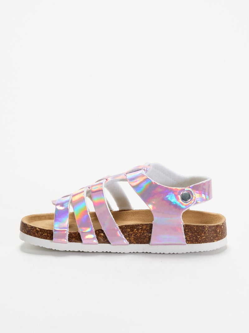 Sandali multi fascette Rosa - Kiabi