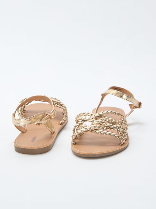 Sandali multi listini intrecciati - Kiabi
