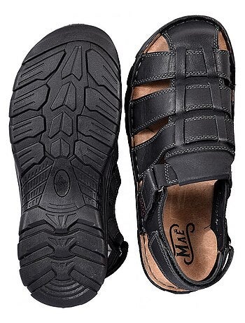 Sandali pelle strappo