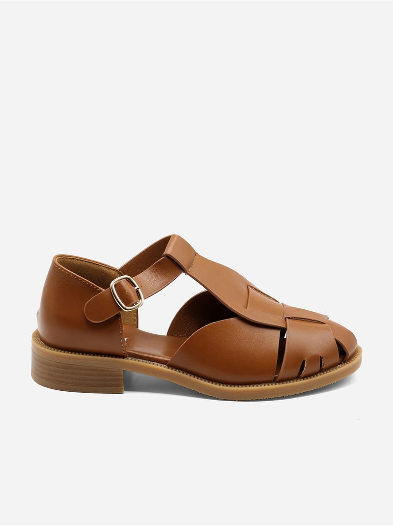 Sandali piatti chiusi Cammello - Kiabi