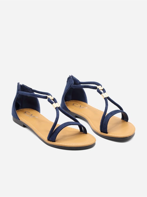 Sandali piatti con cerniera - Kiabi