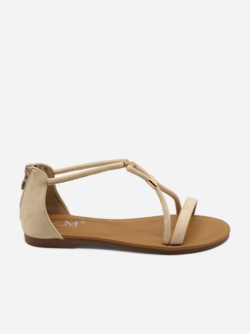Sandali piatti con cerniera - Kiabi