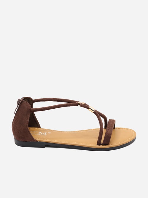 Sandali piatti con cerniera - Kiabi