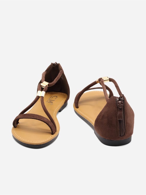 Sandali piatti con cerniera - Kiabi