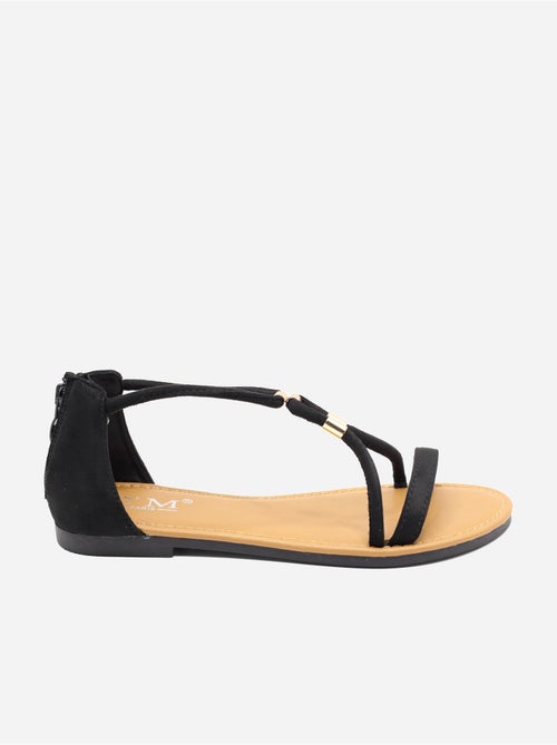Sandali piatti con cerniera - Kiabi