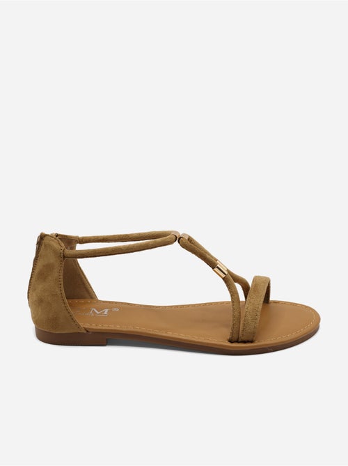 Sandali piatti con cerniera - Kiabi