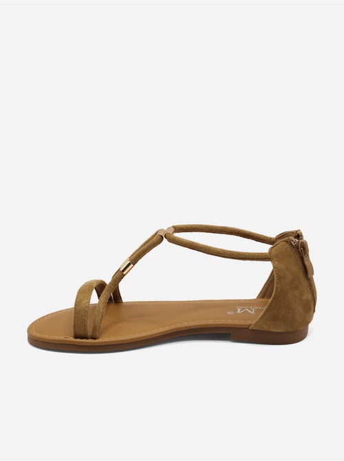 Sandali piatti con cerniera - Kiabi